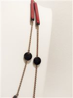 Collar Rosso Prezioso Mujer Wood in Aleación de Metal Onice RP17335JULIE - RP17335JULIE